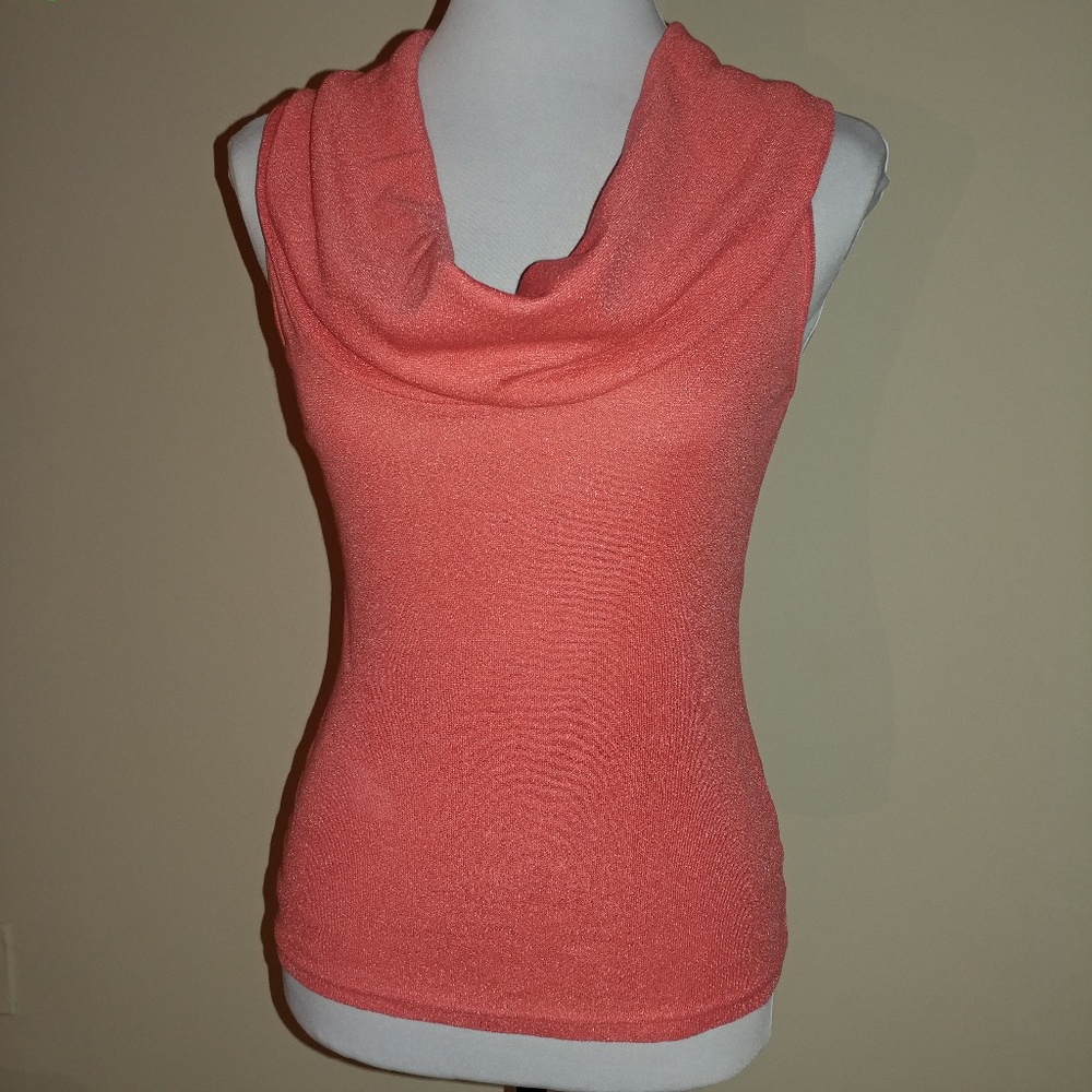 Sleeveless Cowl Neck Knit Top